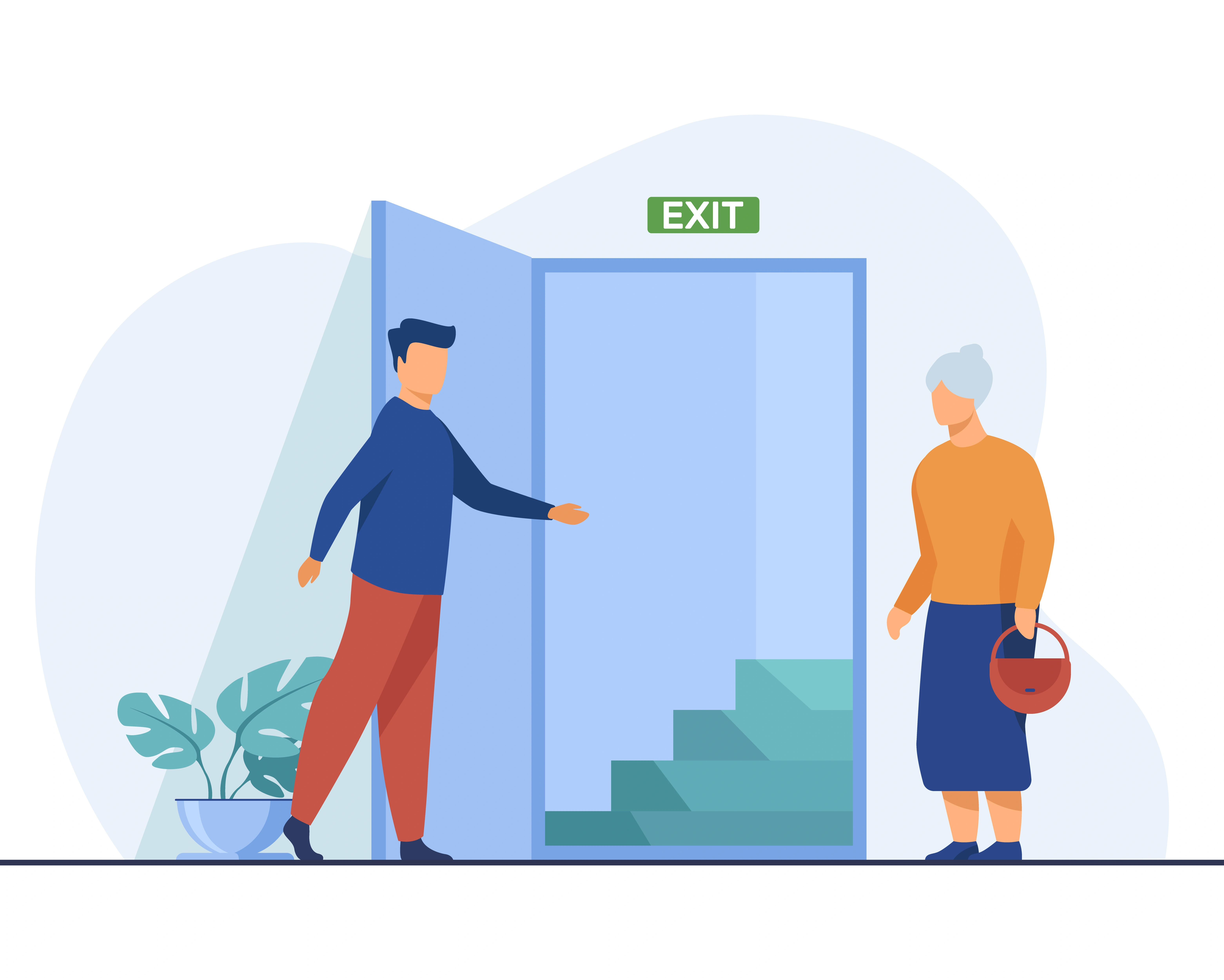 représentant l'accessibilité des entrées