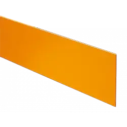 contre marche en alluminium de couleur
            orange