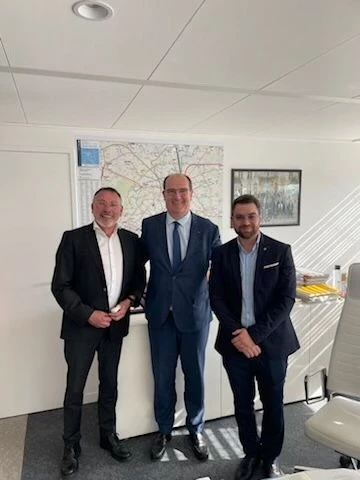 Mr Hugo Hatzig, Jean Castex et Philippe Lemaire